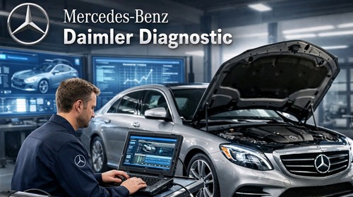 Mercedes benz star - benz, laptop